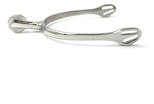 Equine Smile ES1068 ErgoSpur Radsporen mit Große Räder Reitsporen Reiten Sporen Spur hochwertiger Edelstahl (Damen 40 mm)