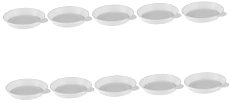 MERRYHAPY 10 Pezzi Sottovasi in Plastica con Vassoi per Piante e Piccoli Vasi Resistenti e Antigoccia per e Balcone
