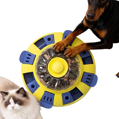 Distributore di Snack per Cani - Alimentatore Lento Regolabile per Piccoli Animali - Giocattolo Distributore di Snack per Animali Domestici,Per Addestramento Cuccioli, Gatti Indoor e Morditori