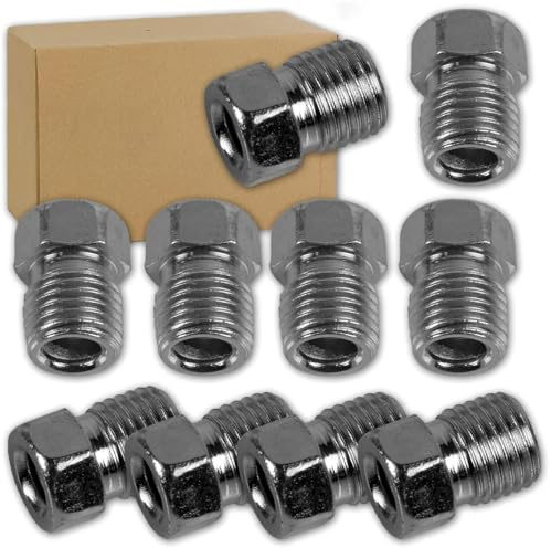 BandelOne enthält 10x J Überwurfschraube Verbinder Nippel Bördel E/f für 4,75mm Bremsleitung