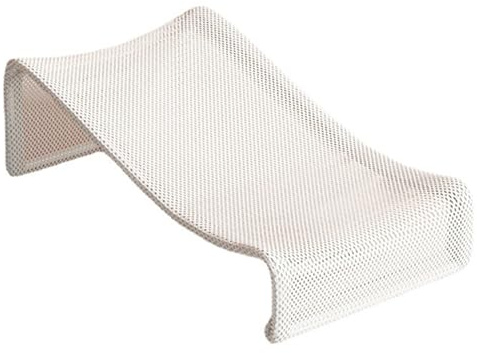 OSOLADY Asiento de Baño para Bebés Soporte de Acero al Carbono y Tela Transpirable Cojín de Baño para Recién Nacidos Alfombrilla Cómoda en Casa y Viajes