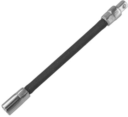 Auratrove Varilla de extensión flexible, adaptador de destornillador de 1/4 3/8 1/2 pulgadas para taladro de llave de trinquete, barra flexible de 360 grados para reparación de espacios estrechos