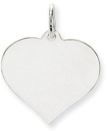 Diamond2deal Herzanhänger 14 Karat Weißgold