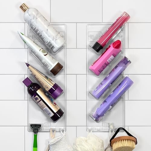 S.B.Weston Shower Caddy (2 Pack) - Rustproof, No Drilling, No Suction Cups - Stores & Organises Shampoo, Conditioner and more - Bathroom Storage Rack