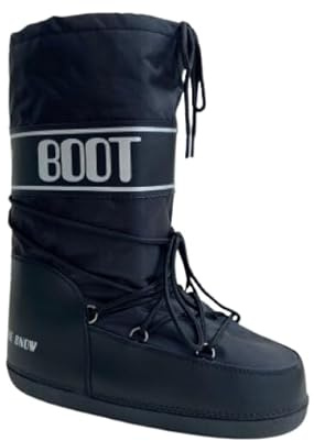 Promo Linge Botte de Neige Hiver/Après Ski – Unisexe – Snowboots Noir Imperméable avec Doublure Chaude – Adulte – Taille 35-37