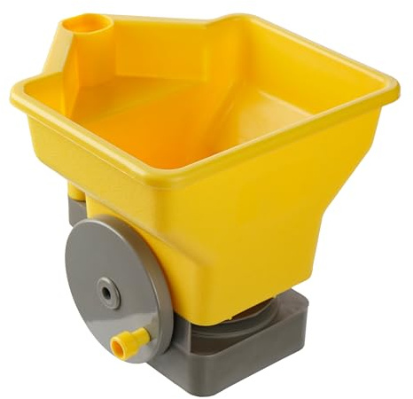 BEGRIS® Gartengras Sämaschine, Düngerwagen rasen 3L - Universal Handstreuer Kurbel, 3-stufige Streuverstellung, Handsämaschine für Saatgut, Dünger und Schüttgut