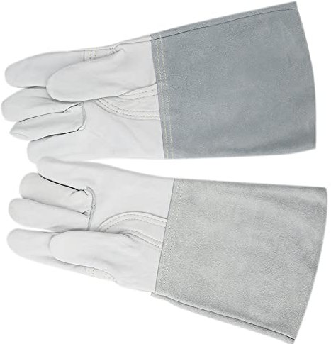 Naroote Guanti per Saldatura Tig, Guanti per Saldatori in Pelle di Pecora Accessori per Saldatura Meno Cuciture, Guanti per Saldatura con Cuciture Rinforzate, Guanti Ad Alta affidabilità