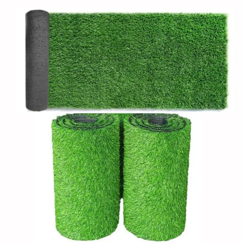 JHAISMAO Artificial Césped Corredor Alfombra 2.5x5m Exterior Hierba Falsa Astro Césped Estera Sintético Césped Alfombra para Perros Indooor Exterior Decoración(Size:2.5x8m)