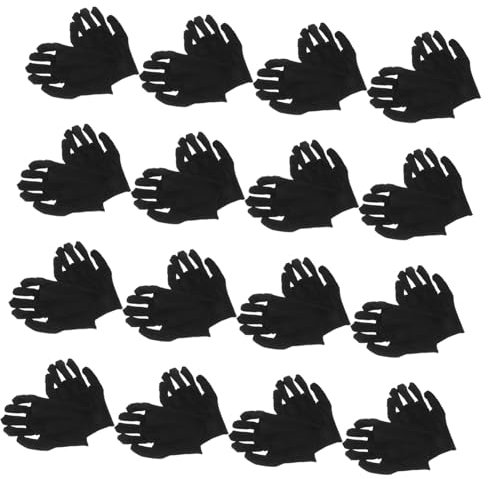 TOKIDNY 12 Paar Verdickte Baumwollhandschuhe Arbeitsschutzhandschuhe Größem Schwarz Komfortable Handschuhe Für Gartenarbeit Und Heimwerker
