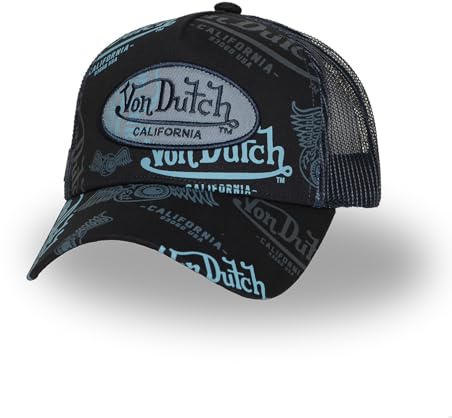 Von Dutch Trucker-Kappe mit Netz für Erwachsene, bedruckt, All Over Cafe