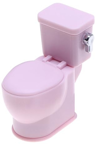 Simulations -Toilette - Mini -Badezimmerspiel Für Puppen | Badewanne Toilettenwaschbecken Toilettenartikel, Miniaturpuppe Kleine Toilette, Lustige Toilettenpuppenhausdekor, Möbel G