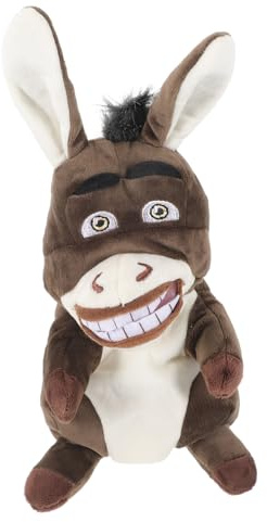 Gatuida Marionetta da Mano Asino in Peluche Interattivo per Ragazzo Ragazza Cotone Pp, Giocattolo Animale Cartone Animato per Attività di Immaginazione e Gioco di Ruolo