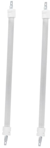 Tube Chauffant 2 Pcs Quartz Céramique Blanc pour Radiateur Électrique