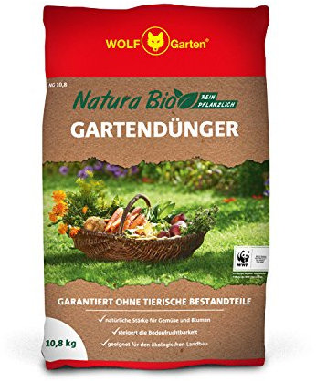 WOLF Garten WOLF-Garten - Natura Bio Gartendünger NG 10,8 10,8 kg für 160 m², braun