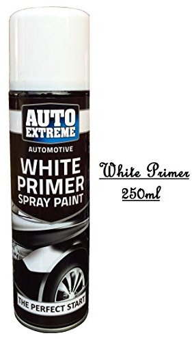 Auto Extreme White Primer Paint Spray Perfect Start Paint Wood Metal 250ml New (1)