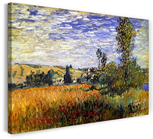 Printed Paintings Leinwand (60x40cm): Claude Monet - Weg durch die Mohnfelder, ILE Saint-Martin