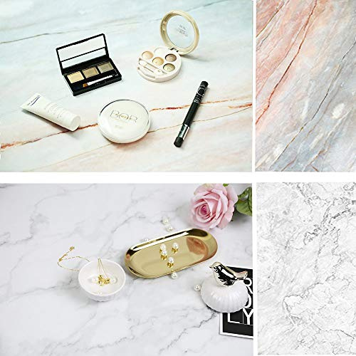 Selens 56x88 cm 2-in-1 Hintergrund Helle Farbe Gebrochener Marmor | Flat lay Tischplatte Fotografie Doppelseitiger Hintergründe, für Gourmet Blogger, Kosmetik, Online Shops Produktfotografie