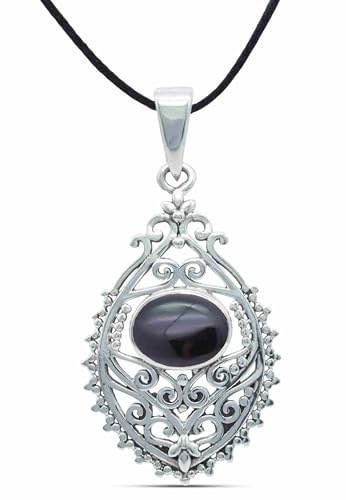 mantraroma Kettenanhänger 925 Silber PRETAN mit Edelstein