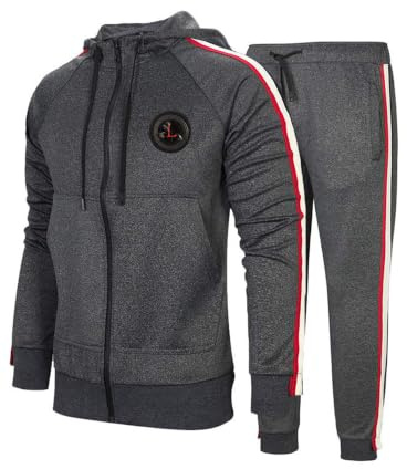 FTCayanz Herren Trainingsanzug Jogginganzug Sportanzug Männer Jogging Anzug Sweatshirt Hose