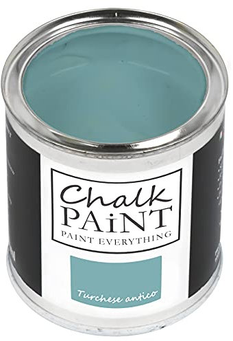 CHALK PAINT Everything Turchese Antico 750 ml - SENZA CARTEGGIARE Colora Facilmente Tutti i Materiali