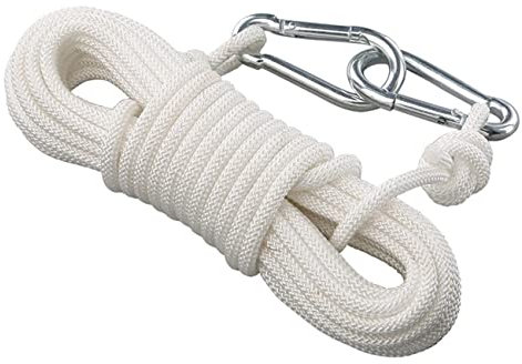 BanYakong Wäscheleine Wäscheleine, tragbar, für drinnen und draußen, Wäscheleine, perfekte winddichte Wäscheleine, Kleiderbügel für Camping, Reisen und Zuhause (weiß)