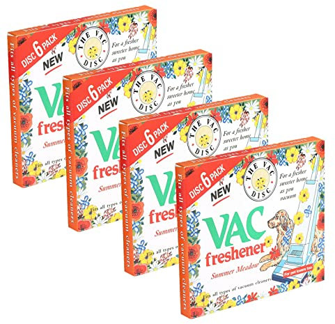 Masterpart Vacuum Cleaner Air Freshener Discs Fresh Clean Summer Meadow For All Hoovers x24
