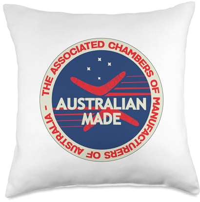 Australia Graphic Boomerang Thrower Boomerang Player Sports Throw Pillow