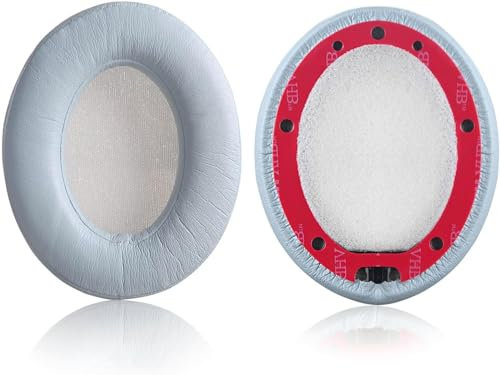 Studio3 - Cuscinetti auricolari di ricambio compatibili con cuffie over-ear Beats by Dr.Dre Studio 2.0 B0500 B0501 con filo/wireless e Studio 3.0 (rughe/blu cristallo)