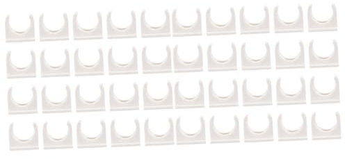HOMSFOU 2 Sätze 16 Mm U-förmige Pvc-klemmhalterung Für Dünne Wände Einfach Zu Verwenden Und Zu Installieren 50 Stück * 2