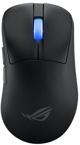 ASUS ROG Keris II Ace Wireless Gaming Mouse – Right-Handed Ergonomic, 54g, Tri-Mode Connectivity, 42K DPI, up to 107Hr Battery, PC/Mac Support - Black