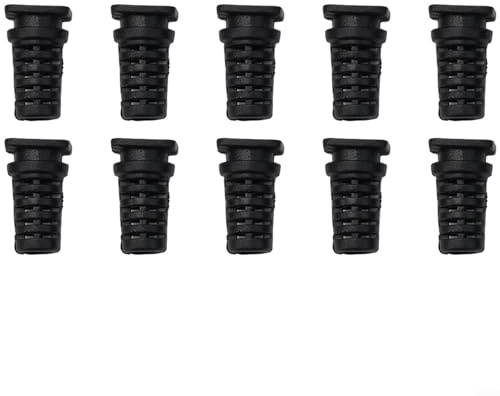 10PCS Cable Sleeve & Strain Relief Cord Protector, 5mm Black Rubber Gland Connectors for Power Tools, Electric Drills, Heavy-Duty PVC Hose Protectors - Flexible, Heat Resistant, Waterproof(5mm-black)
