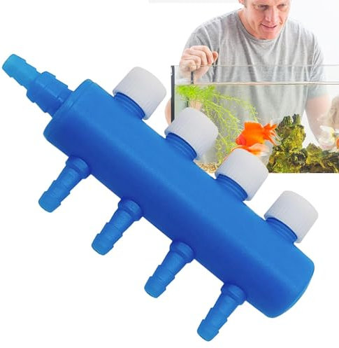 Raxove Luftregelventil für Aquarien, Luftregelventil für Aquarium-Luftpumpe, Sauerstoff-Luftpumpe, Verteiler, Luftpumpen-Zubehör