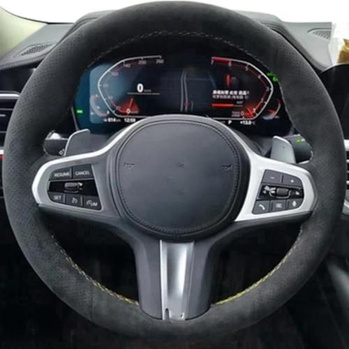 YESKIT Für B&MW M Sport G30 G31 G32 G20 G21 G11 G12 G14 G15 G16 X3 G01 X4 G02 X5 G05 X7 G07 Lederbezug Fürs Auto-Lenkrad Mit Flechtmuster(Style 7)