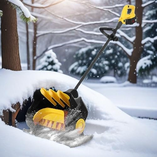 WEIMILOR Souffleuse à Neige à Usage Domestique, Pelle à Neige électrique Haute Puissance 21 V/4,0 Ah, Direction réglable, Largeur de déneigement 41 cm pour terrasse, Aire de Jeux, Ferme,1xbattery