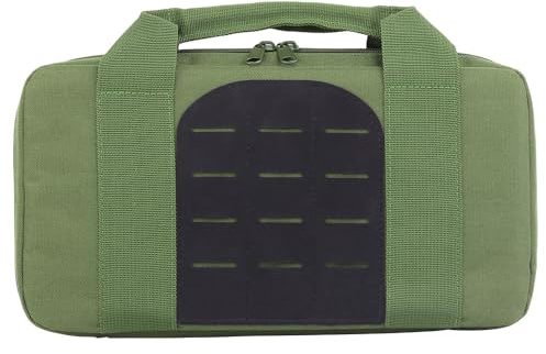 Bolso de mano táctico multifuncional para pistola, bolsa de herramientas Equipamiento diario, estuche acolchado para almacenamiento de artículos diversos para caza, deportes al aire libre y tiro