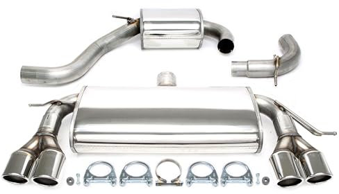 TA Technix Duplex Sportauspuffanlage aus Edelstahl mit Endrohr 2x80mm rund gebörtelt, mit EG Zulassung, Art.-Nr. 02AU012-8D