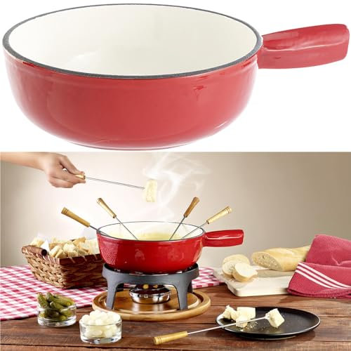 Rosenstein & Söhne Zubehör zu Käsefondue-Topf aus Gusseisen, 24 cm (Versandrückläufer)