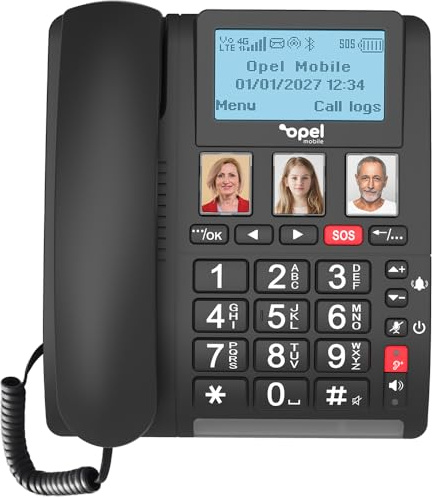 Opel Mobile Home Phone 2: telefono fisso 4G con Bluetooth e tasto di emergenza SOS