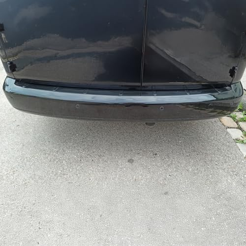 OMAC Protection de Pare-Chocs Arrière pour VW Caddy III 2003-2015 Pre-FL – Acrylique Noir Brillant – Seuil de Coffre sur Mesure – Protection Seuil de Chargement