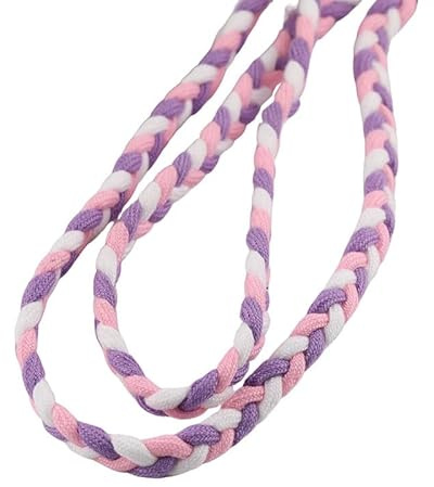 5Meters*1cm Polyester Twisted Cord Trim Gradient Twine Braided Rope For DIY Craft Keychain Making,Purple and Pink