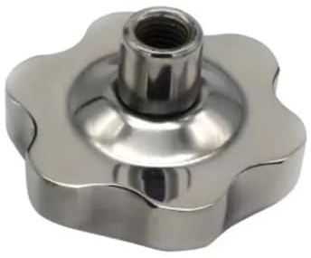 1 Stück M6 M8 M10 M12 M14 M16 Edelstahl 304 Innengewinde Sternknopf Griffe Geformte Klemmmuttern Knöpfe Pflaumenhandrad(M12 head 48mm)