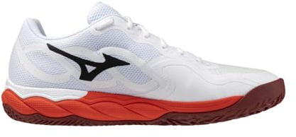 Mizuno Wave Enforce Court CC tennisskor herr, Vit röd, 44.5 EU