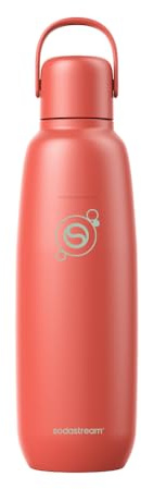 sodastream Fizz & Go – Bouteille isotherme en acier inoxydable 0,9L, double paroi, conserve chaud ou froid jusqu’à 12h, compatible machines, papaye