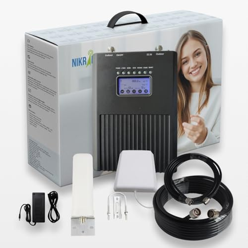 Nikrans NS-Smart-Boats Amplificatore Segnale Cellulare 5 Bande per Barche – Ripetitore 4G/5G/GSM per Yacht e Imbarcazioni - Compatibile con Vodafone, TIM, WindTre, ecc.