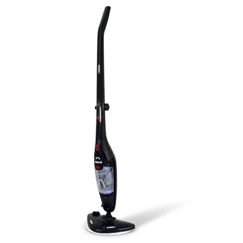 Ewbank 5-In-1 Steam Mop, 1500w, 3 Steam Levels, High Steam Output, 110°C High Heat For Deep Cleaning, 450ml Tank Capacity, EWST00987, Black