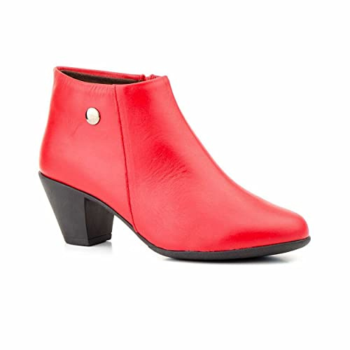 Botines mujer de piel con tacón o plataforma Botín cómodo de invierno y otoño Calzado artesanal de España tipo cuña o camperos en ante y cuero Elegantes e informales