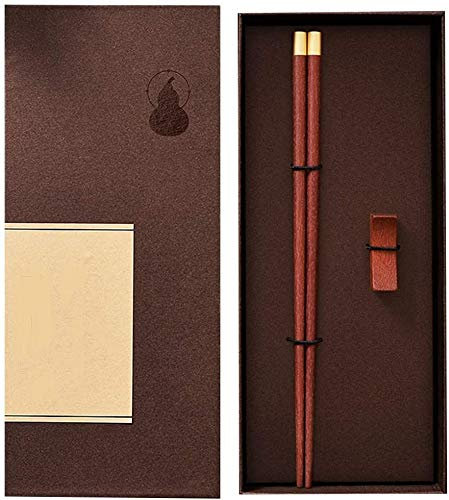 Set de Regalo de Palillos Chinos de Palillos Redondos Prima Reutilizable De Madera |Los Palillos Chinos Antideslizantes Japoneses For Principiantes (Color : 1pair)