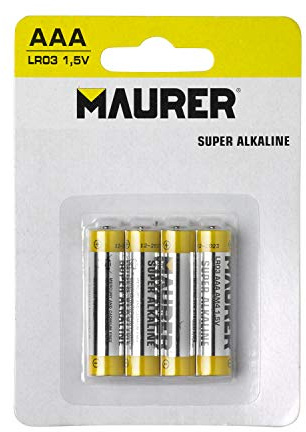 MAURER - Pila Maurer Alcalina AAA / LR03 (Blister 4 Piezas)