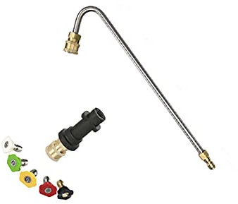 GoodLuck Lance de Remplacement d'extension de Baguette de Lave-Auto Automatique pour K2 K3 K4 K5 K6 K7 1/4Nettoyeur de gouttière de Train de roulement à Connexion Rapide