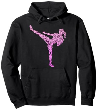 Kickboxen Kickboxer Taekwondo Karate Damen Mädchen Kickbox Pullover Hoodie